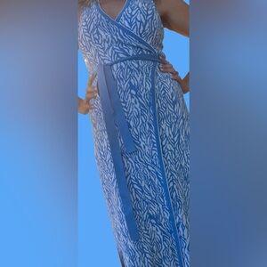 Dvf for target sleeveless collared wrap dress